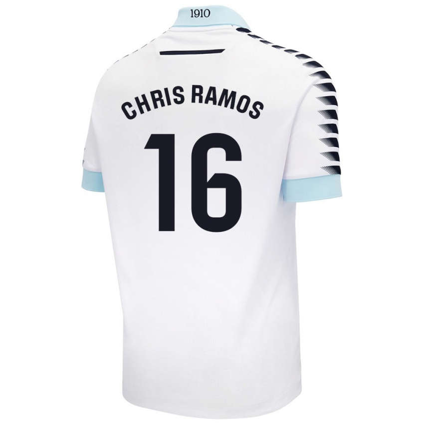 Kinder Chris Ramos #16 Weiß Blau Auswärtstrikot Trikot 2024/25 T-Shirt Österreich