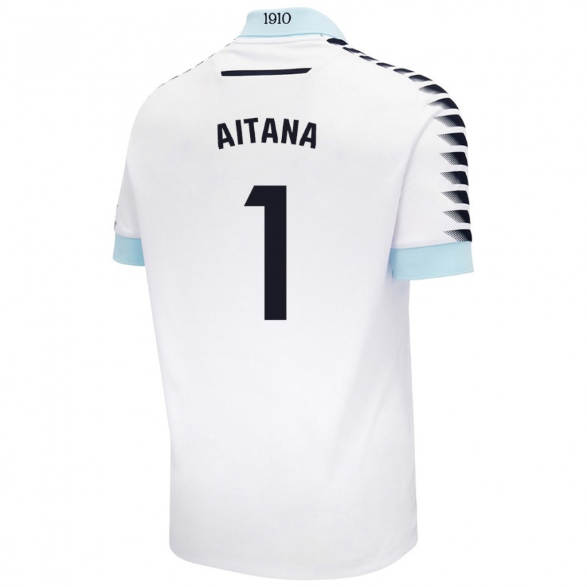 Kinder Aitana #1 Weiß Blau Auswärtstrikot Trikot 2024/25 T-Shirt Österreich