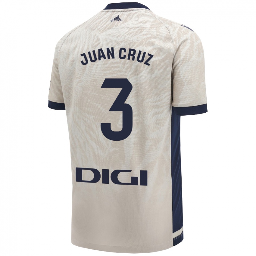 Kinder Juan Cruz #3 Hellgrau Auswärtstrikot Trikot 2024/25 T-Shirt Österreich