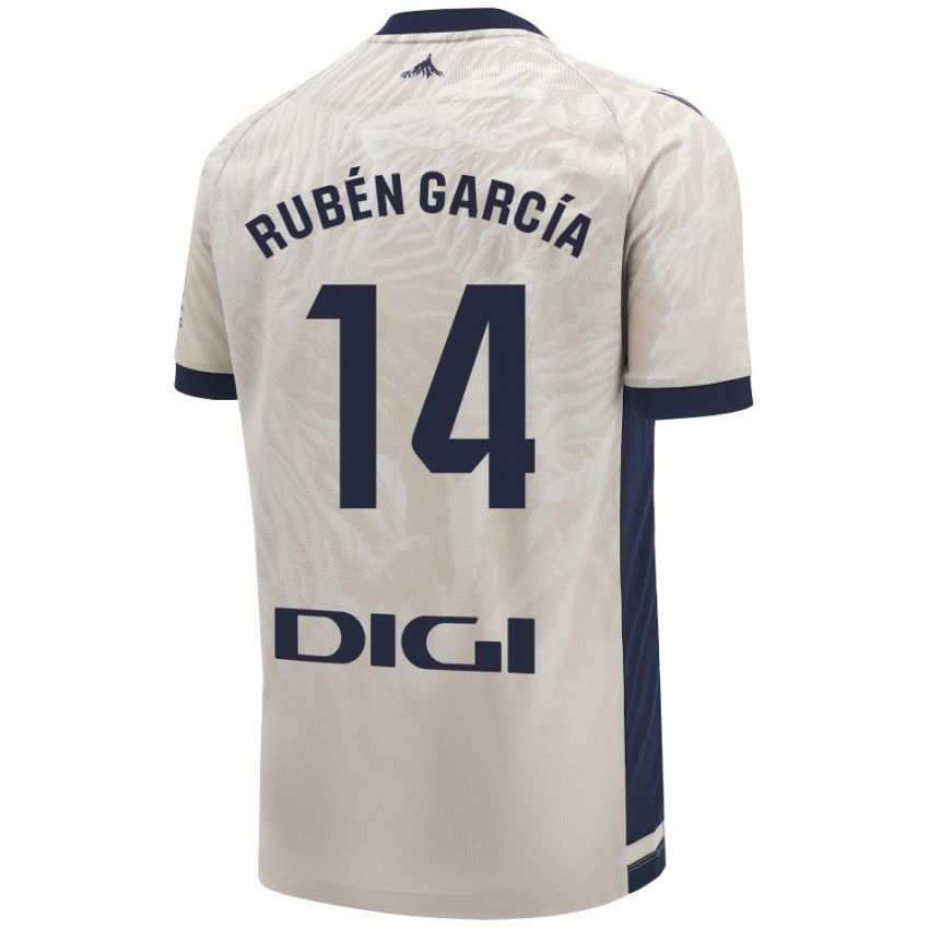 Kinder Rubén García #14 Hellgrau Auswärtstrikot Trikot 2024/25 T-Shirt Österreich