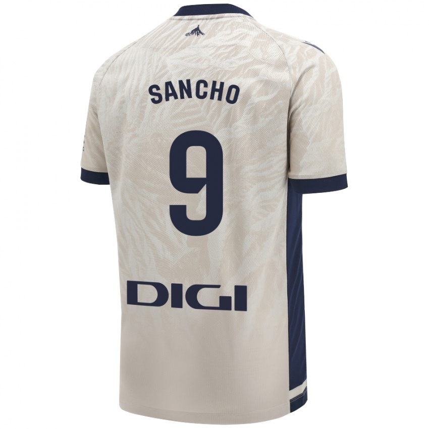 Kinder Dani Sancho #9 Hellgrau Auswärtstrikot Trikot 2024/25 T-Shirt Österreich