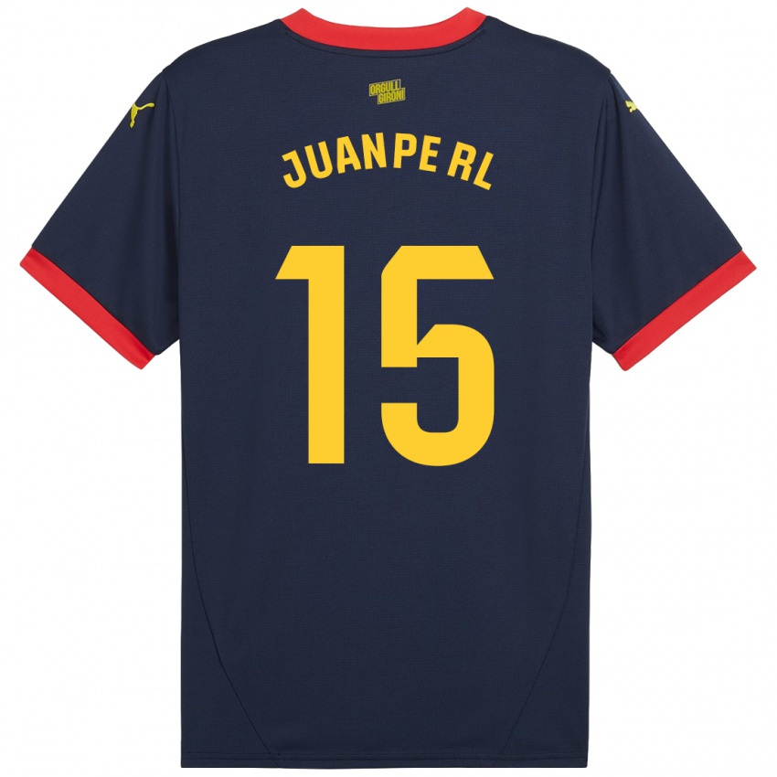 Kinder Juanpe #15 Marinerot Auswärtstrikot Trikot 2024/25 T-Shirt Österreich