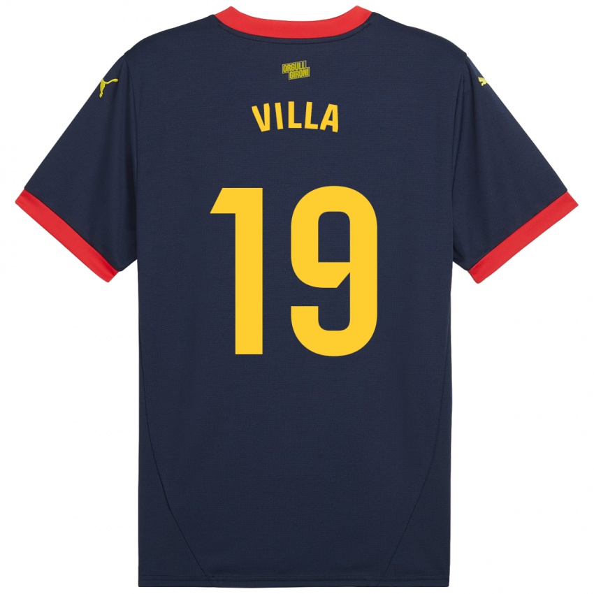 Kinder Toni Villa #19 Marinerot Auswärtstrikot Trikot 2024/25 T-Shirt Österreich