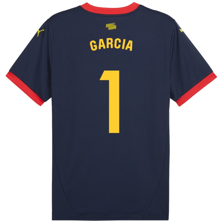 Kinder Lucas García #1 Marinerot Auswärtstrikot Trikot 2024/25 T-Shirt Österreich