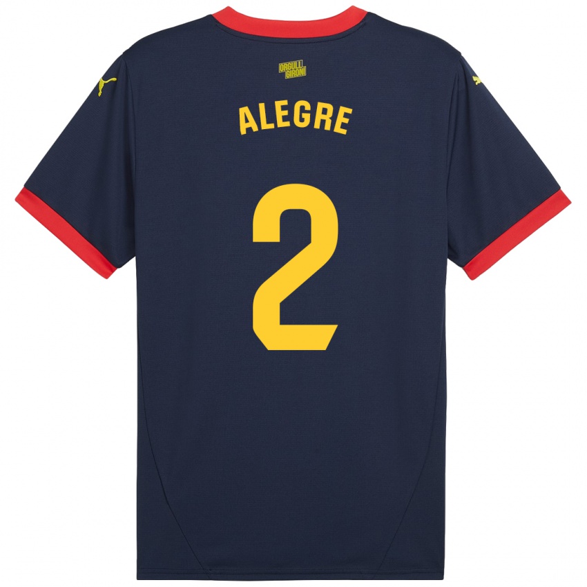 Kinder Marc Alegre #2 Marinerot Auswärtstrikot Trikot 2024/25 T-Shirt Österreich