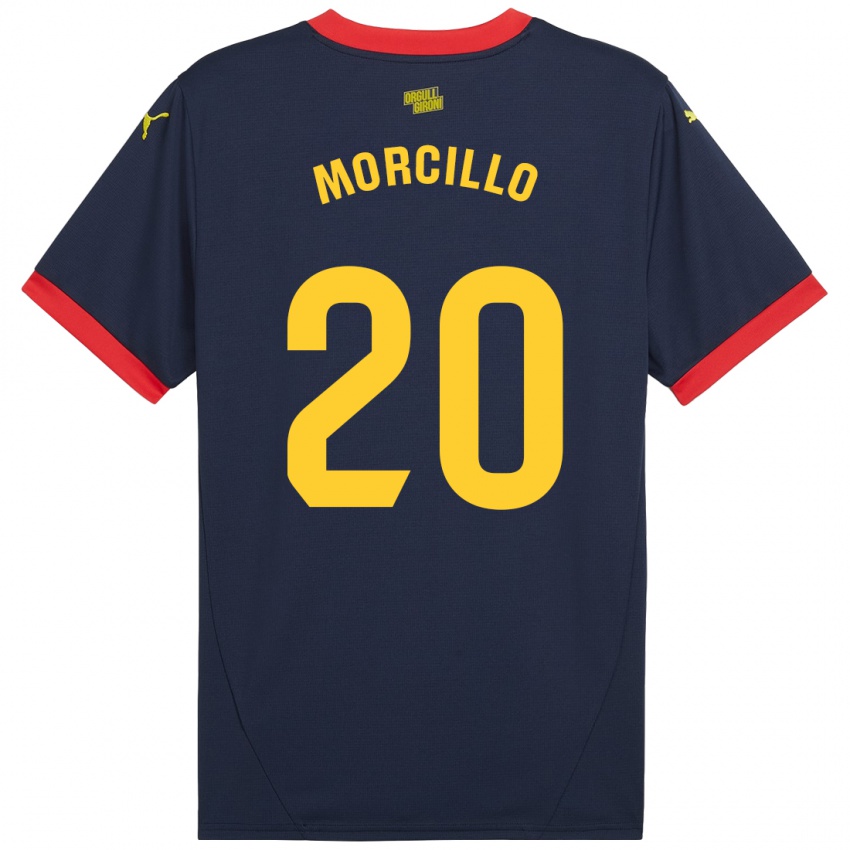 Kinder Luis Morcillo #20 Marinerot Auswärtstrikot Trikot 2024/25 T-Shirt Österreich