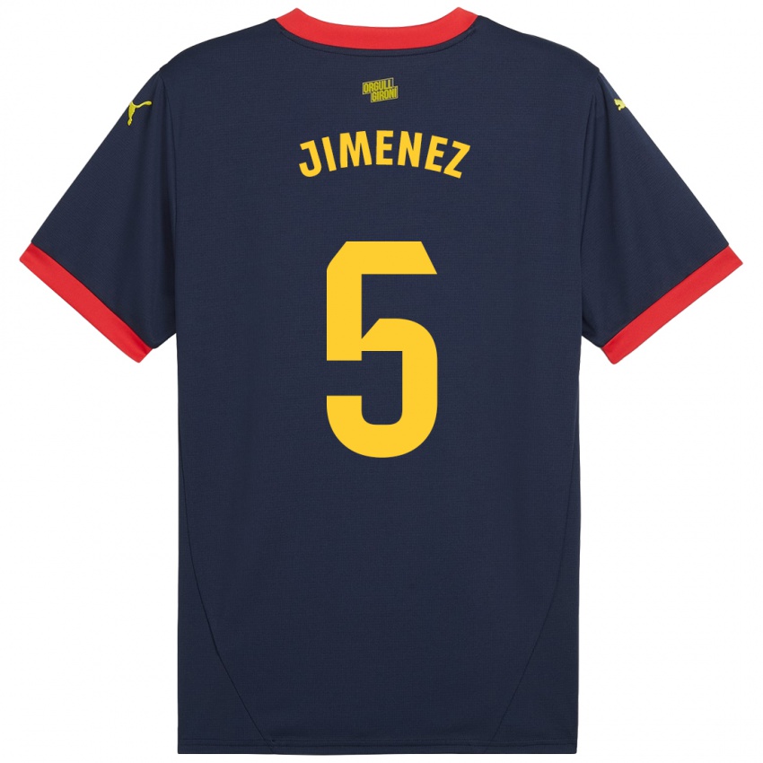 Kinder Ángela Jiménez #5 Marinerot Auswärtstrikot Trikot 2024/25 T-Shirt Österreich