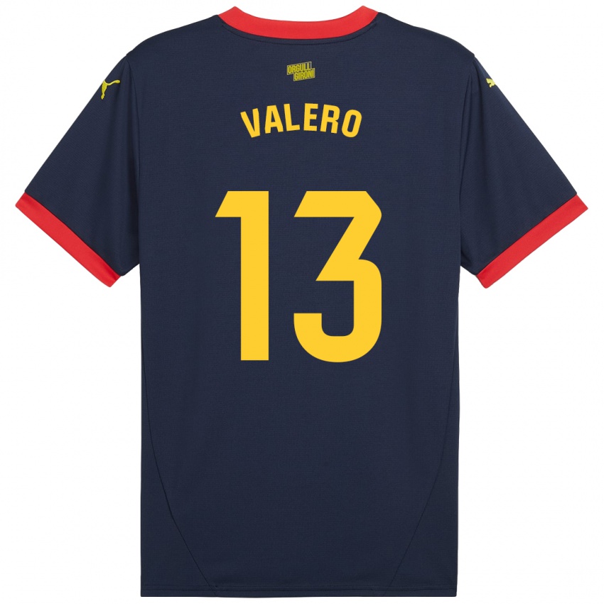 Kinder Eliana Valero #13 Marinerot Auswärtstrikot Trikot 2024/25 T-Shirt Österreich