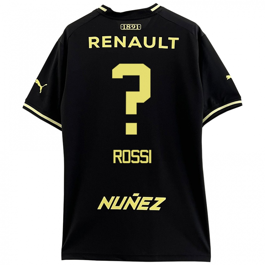 Kinder Nicolás Rossi #0 Schwarz Gelb Auswärtstrikot Trikot 2024/25 T-Shirt Österreich