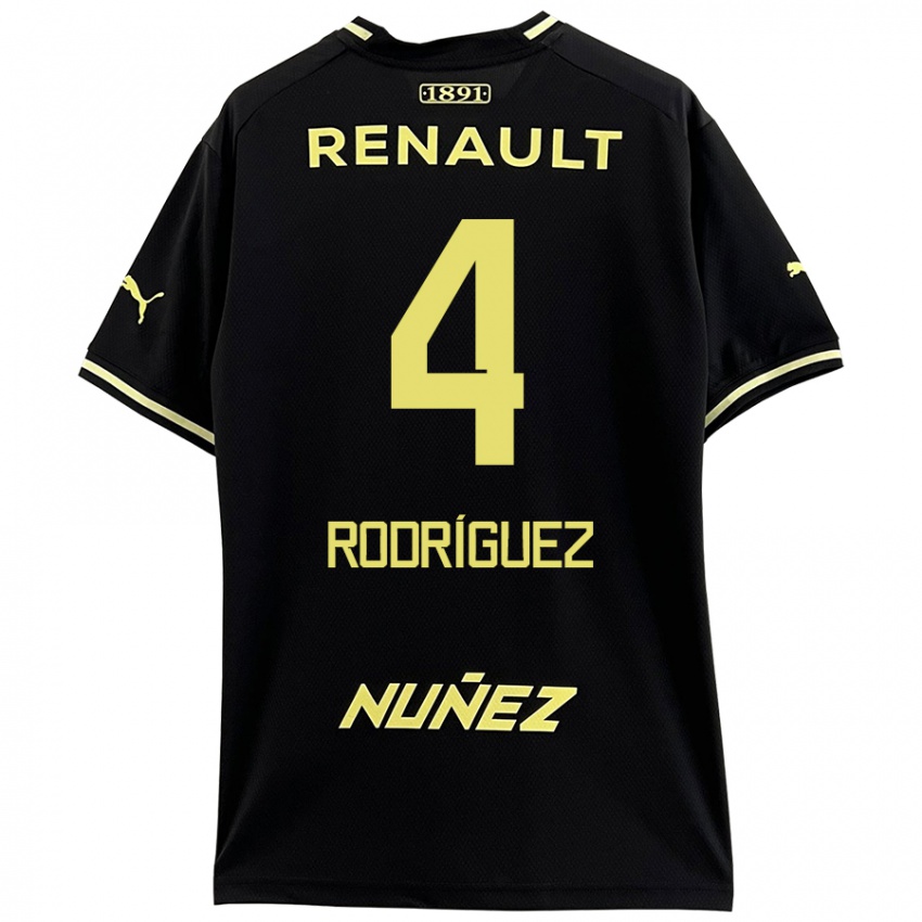 Kinder Guzmán Rodríguez #4 Schwarz Gelb Auswärtstrikot Trikot 2024/25 T-Shirt Österreich