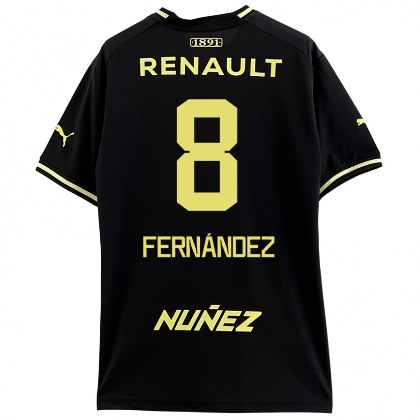 Kinder Leonardo Fernández #8 Schwarz Gelb Auswärtstrikot Trikot 2024/25 T-Shirt Österreich