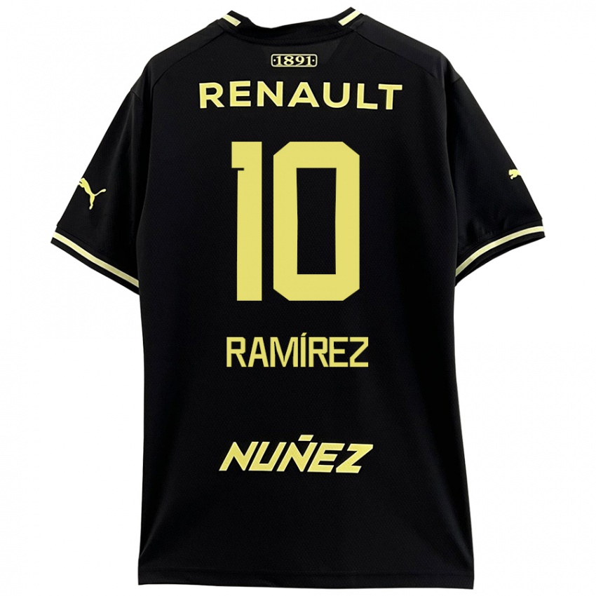 Kinder Gastón Ramírez #10 Schwarz Gelb Auswärtstrikot Trikot 2024/25 T-Shirt Österreich