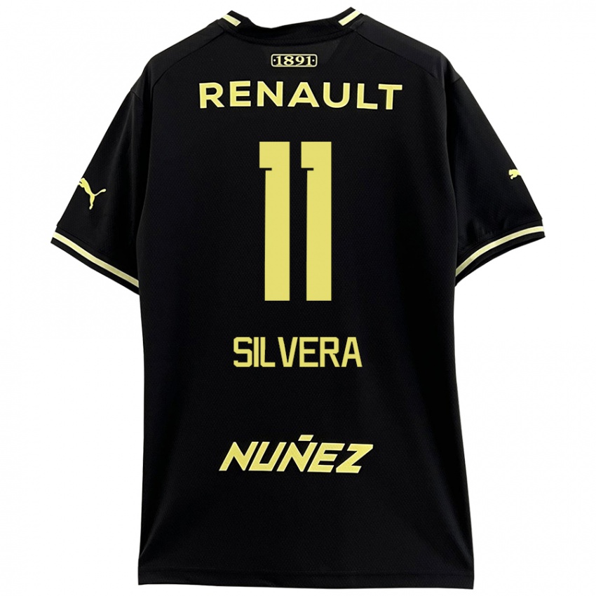 Kinder Maximiliano Silvera #11 Schwarz Gelb Auswärtstrikot Trikot 2024/25 T-Shirt Österreich