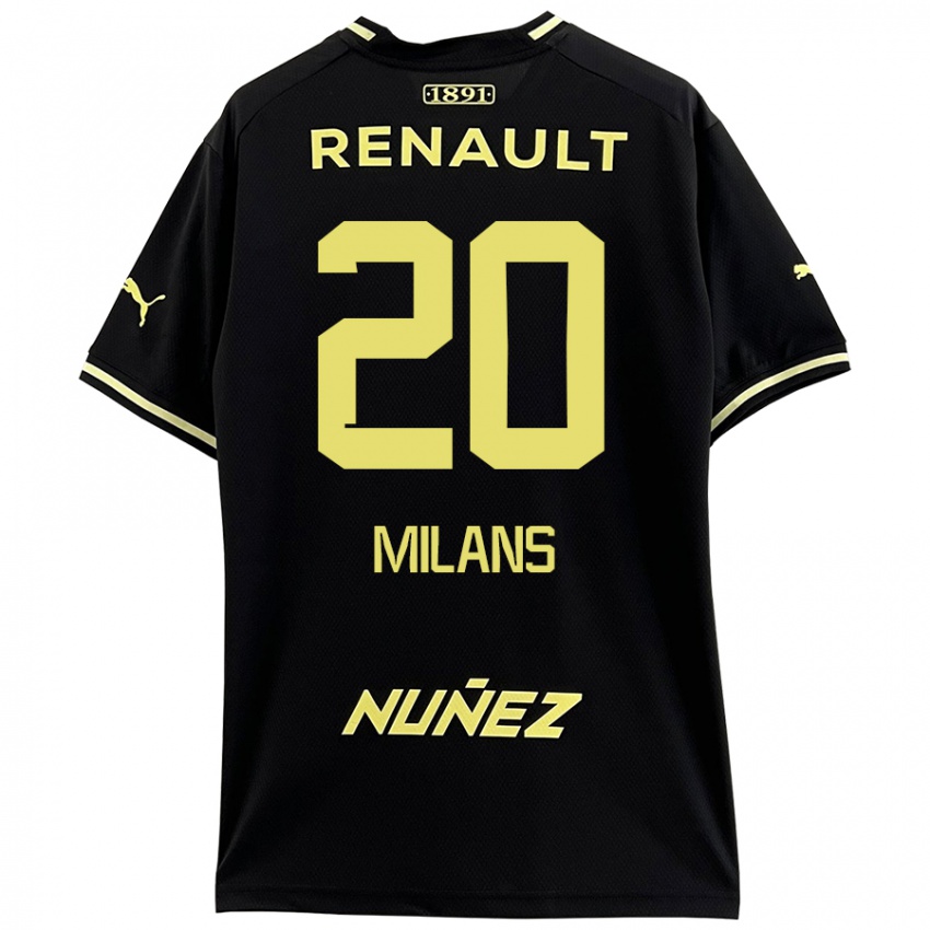 Kinder Pedro Milans #20 Schwarz Gelb Auswärtstrikot Trikot 2024/25 T-Shirt Österreich