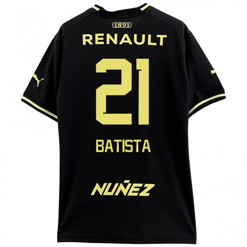 Kinder Facundo Batista #21 Schwarz Gelb Auswärtstrikot Trikot 2024/25 T-Shirt Österreich