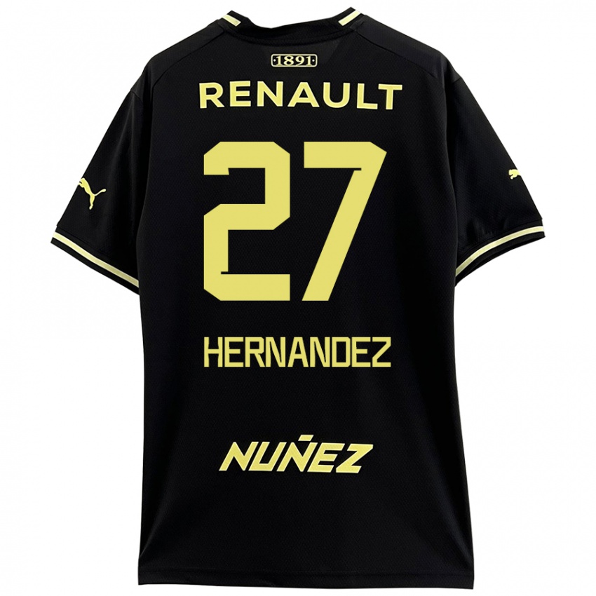 Kinder Lucas Hernández #27 Schwarz Gelb Auswärtstrikot Trikot 2024/25 T-Shirt Österreich