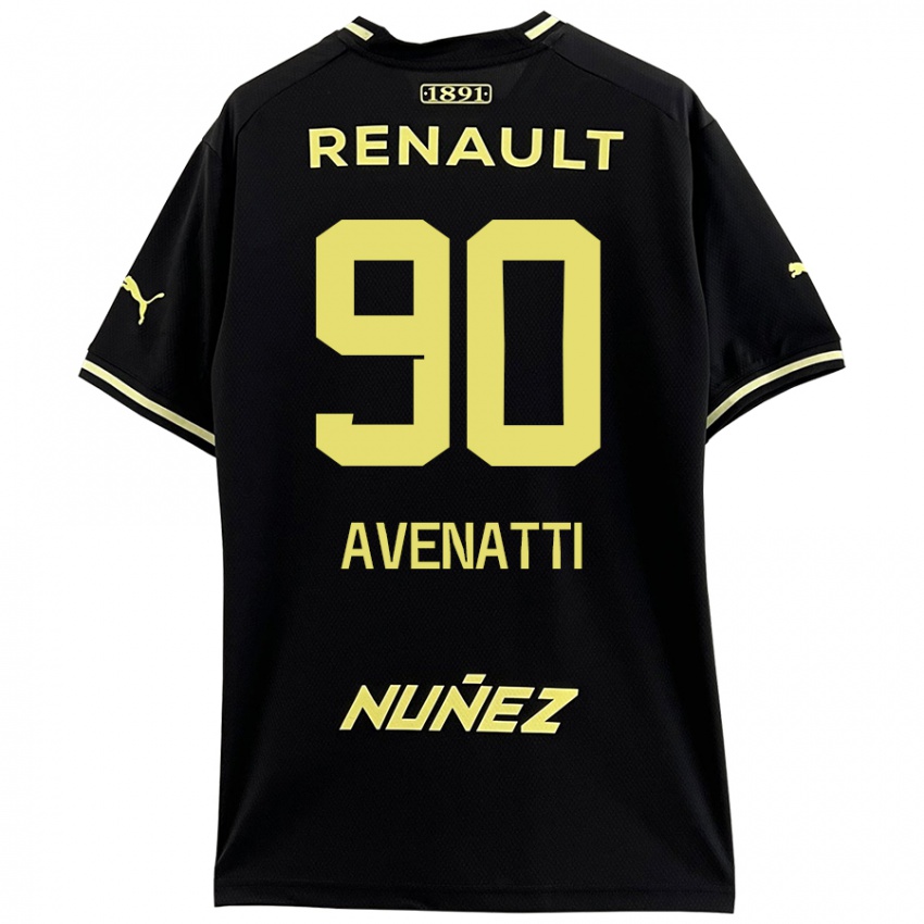 Kinder Felipe Avenatti #90 Schwarz Gelb Auswärtstrikot Trikot 2024/25 T-Shirt Österreich