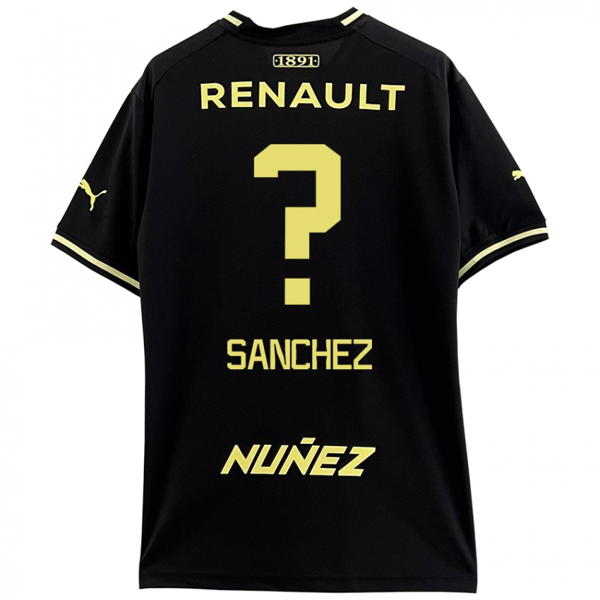 Kinder Juan Sanchez #0 Schwarz Gelb Auswärtstrikot Trikot 2024/25 T-Shirt Österreich