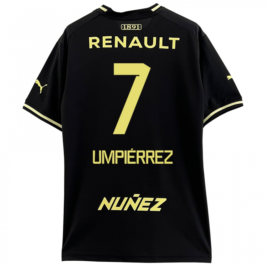 Kinder Leandro Umpiérrez #7 Schwarz Gelb Auswärtstrikot Trikot 2024/25 T-Shirt Österreich