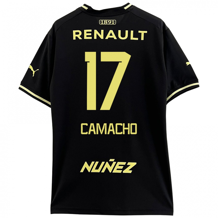 Kinder Sebastián Camacho #17 Schwarz Gelb Auswärtstrikot Trikot 2024/25 T-Shirt Österreich