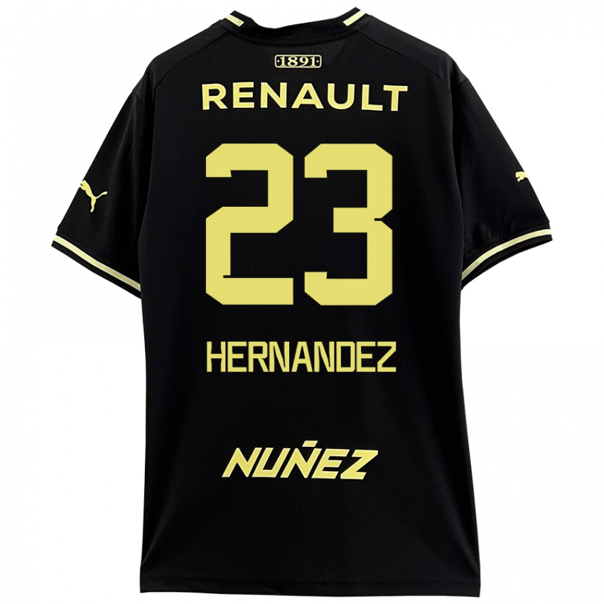 Kinder Abel Hernández #23 Schwarz Gelb Auswärtstrikot Trikot 2024/25 T-Shirt Österreich