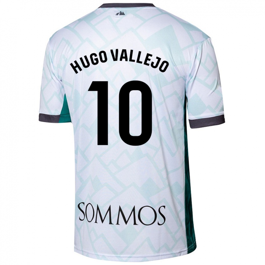 Kinder Hugo Vallejo #10 Weiß Grün Auswärtstrikot Trikot 2024/25 T-Shirt Österreich