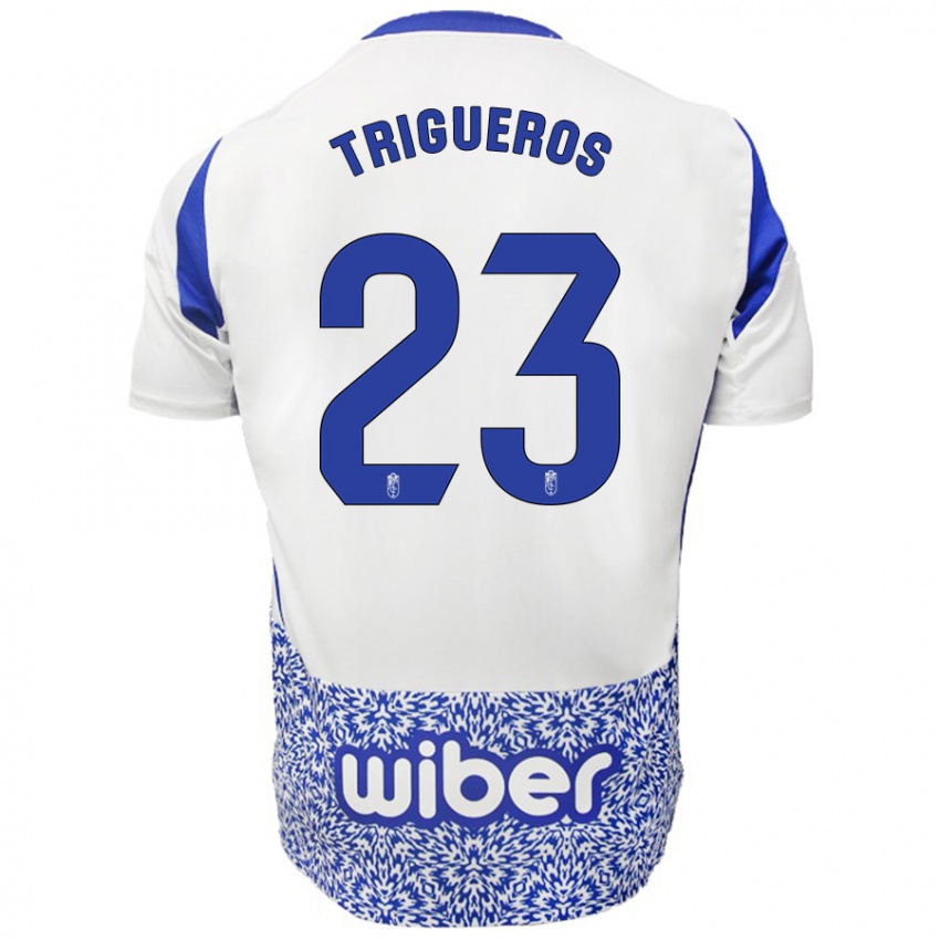 Kinder Manu Trigueros #23 Weiß Blau Auswärtstrikot Trikot 2024/25 T-Shirt Österreich