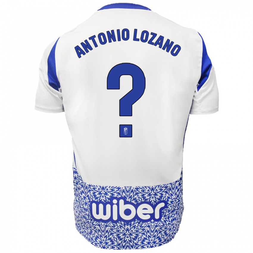 Kinder José Antonio Lozano #0 Weiß Blau Auswärtstrikot Trikot 2024/25 T-Shirt Österreich