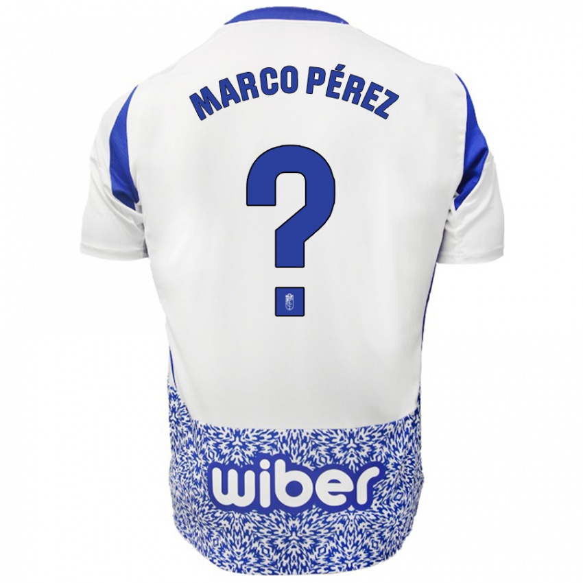 Kinder Marco Pérez #0 Weiß Blau Auswärtstrikot Trikot 2024/25 T-Shirt Österreich