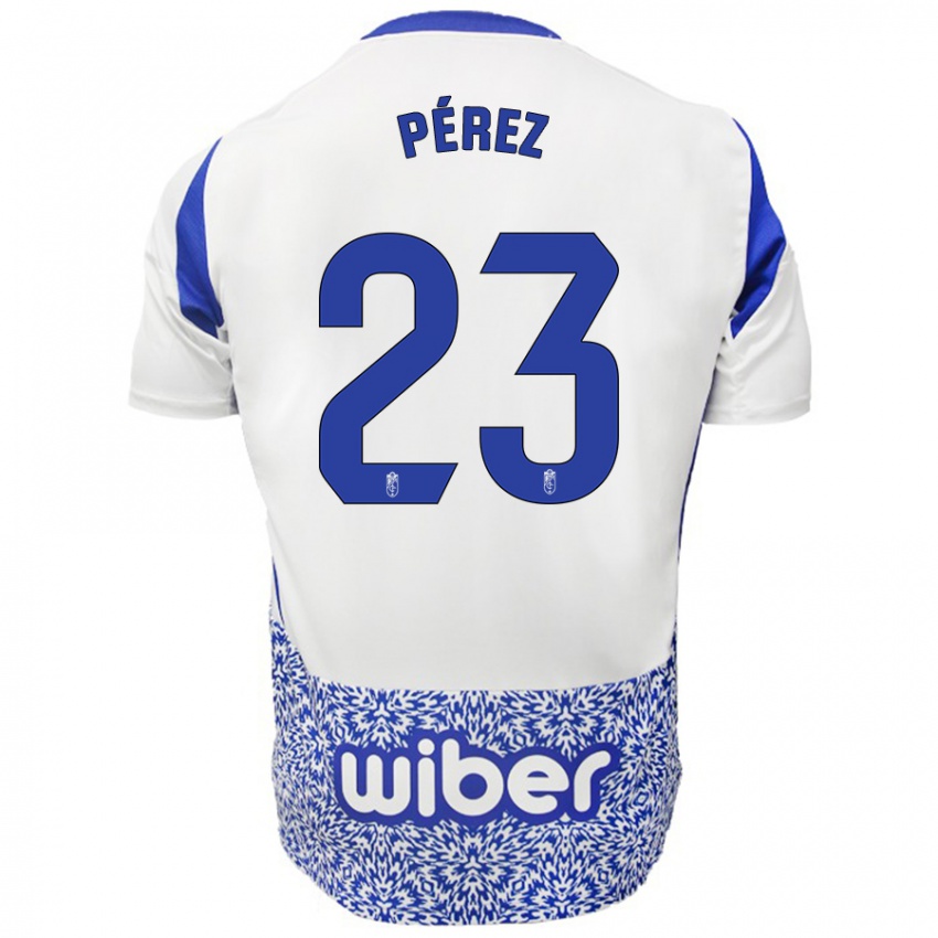 Kinder Lucas Pérez #23 Weiß Blau Auswärtstrikot Trikot 2024/25 T-Shirt Österreich