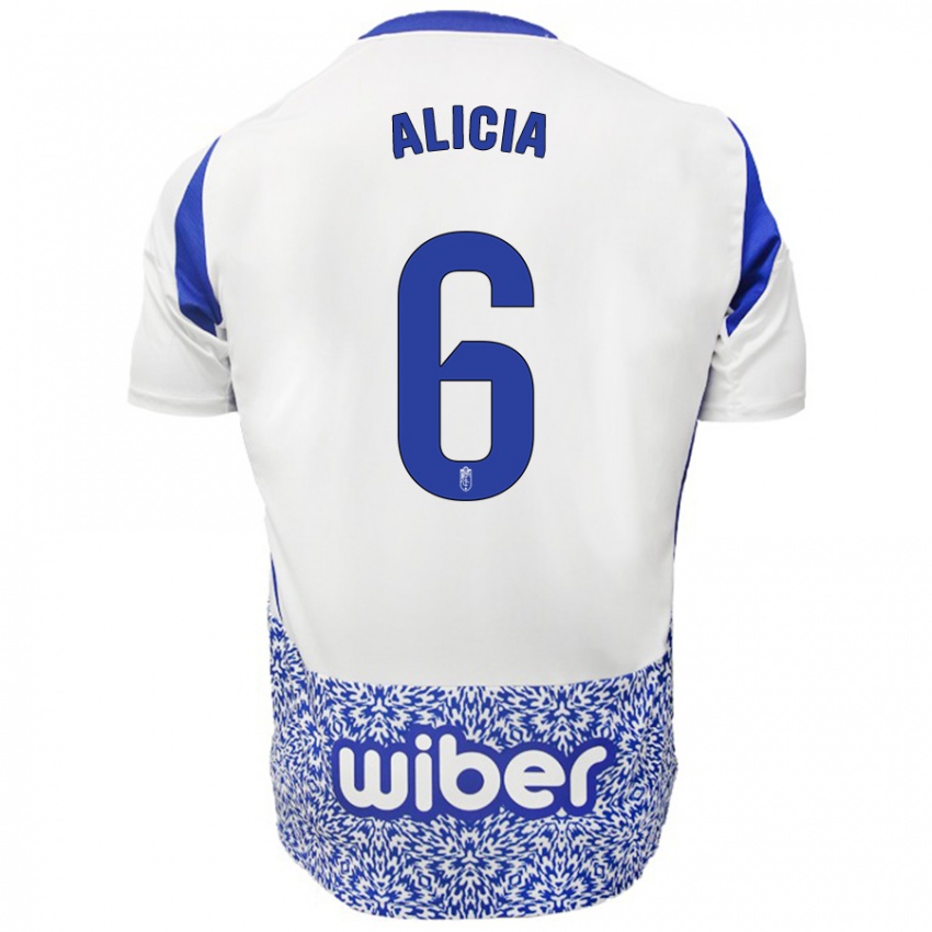 Kinder Alicia #6 Weiß Blau Auswärtstrikot Trikot 2024/25 T-Shirt Österreich