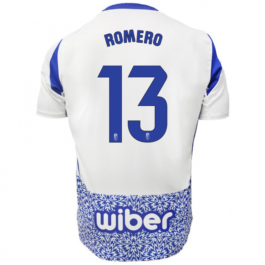 Kinder Andrea Romero #13 Weiß Blau Auswärtstrikot Trikot 2024/25 T-Shirt Österreich