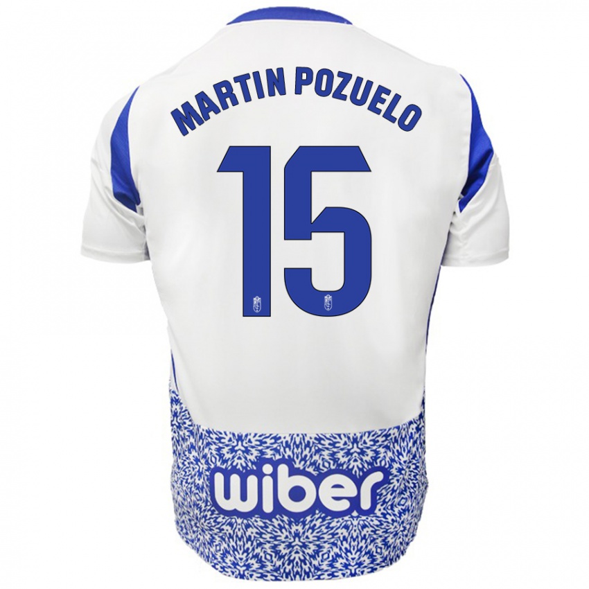 Kinder Esther Martin-Pozuelo #15 Weiß Blau Auswärtstrikot Trikot 2024/25 T-Shirt Österreich