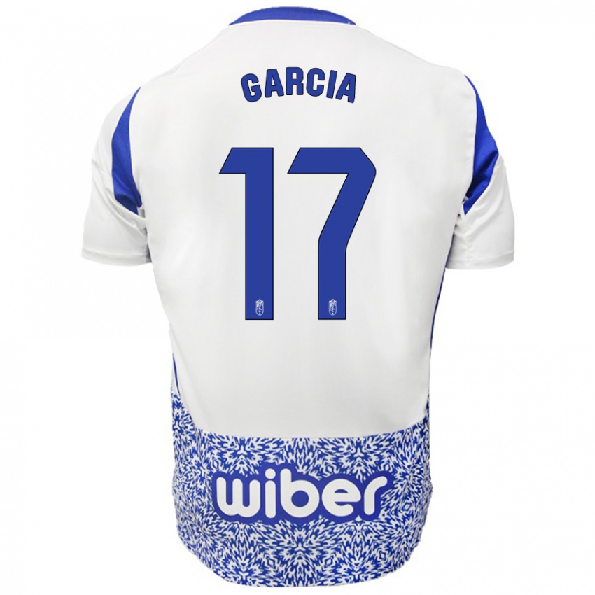 Kinder Naima García #17 Weiß Blau Auswärtstrikot Trikot 2024/25 T-Shirt Österreich