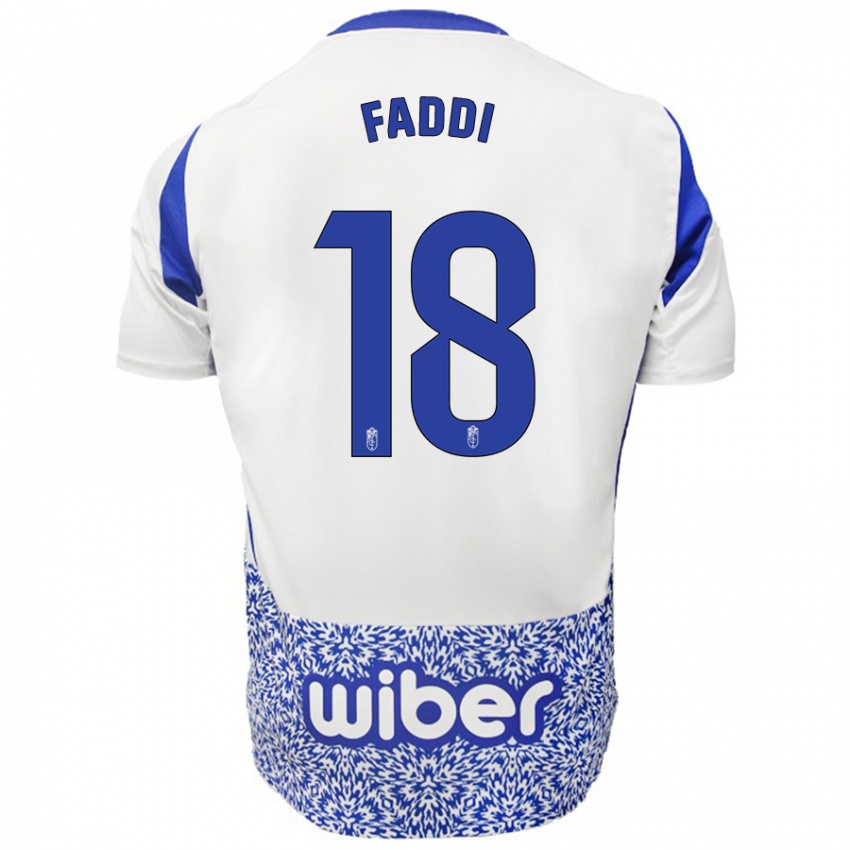 Kinder Inés Faddi #18 Weiß Blau Auswärtstrikot Trikot 2024/25 T-Shirt Österreich