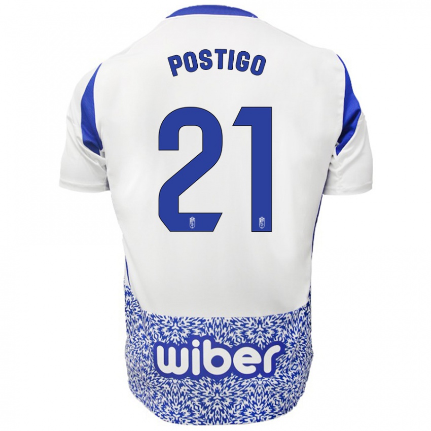 Kinder Postigo #21 Weiß Blau Auswärtstrikot Trikot 2024/25 T-Shirt Österreich