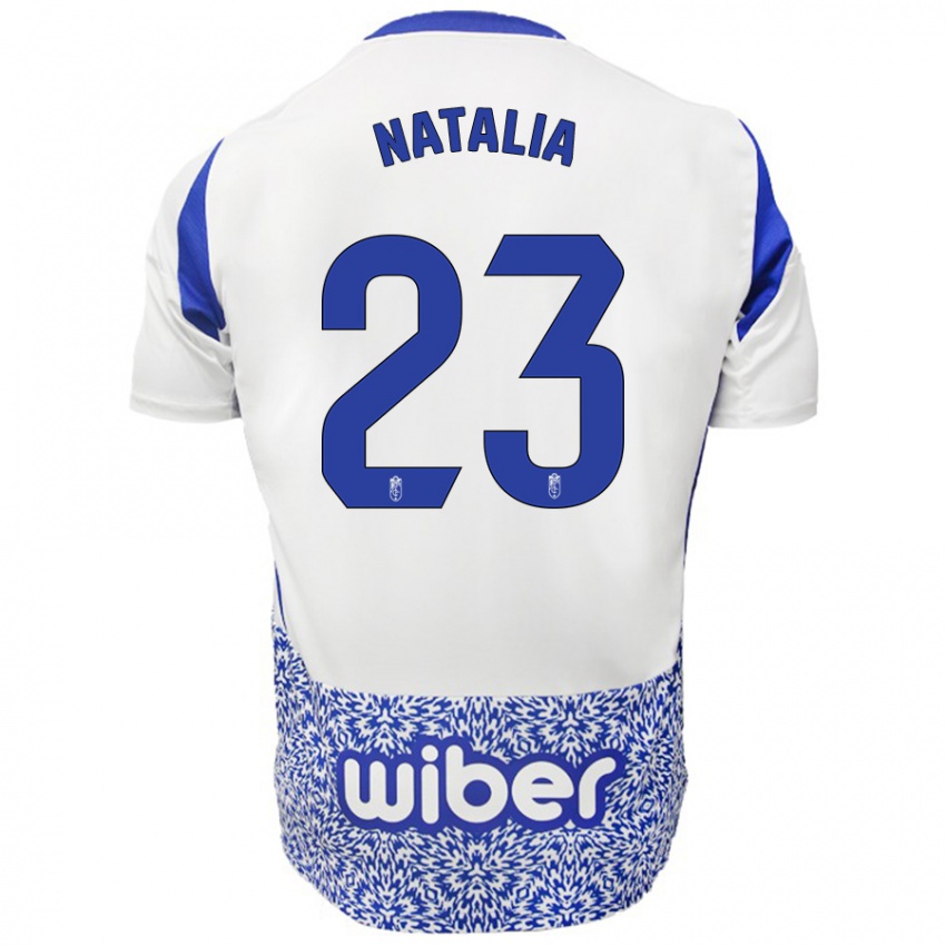 Kinder Natalia #23 Weiß Blau Auswärtstrikot Trikot 2024/25 T-Shirt Österreich