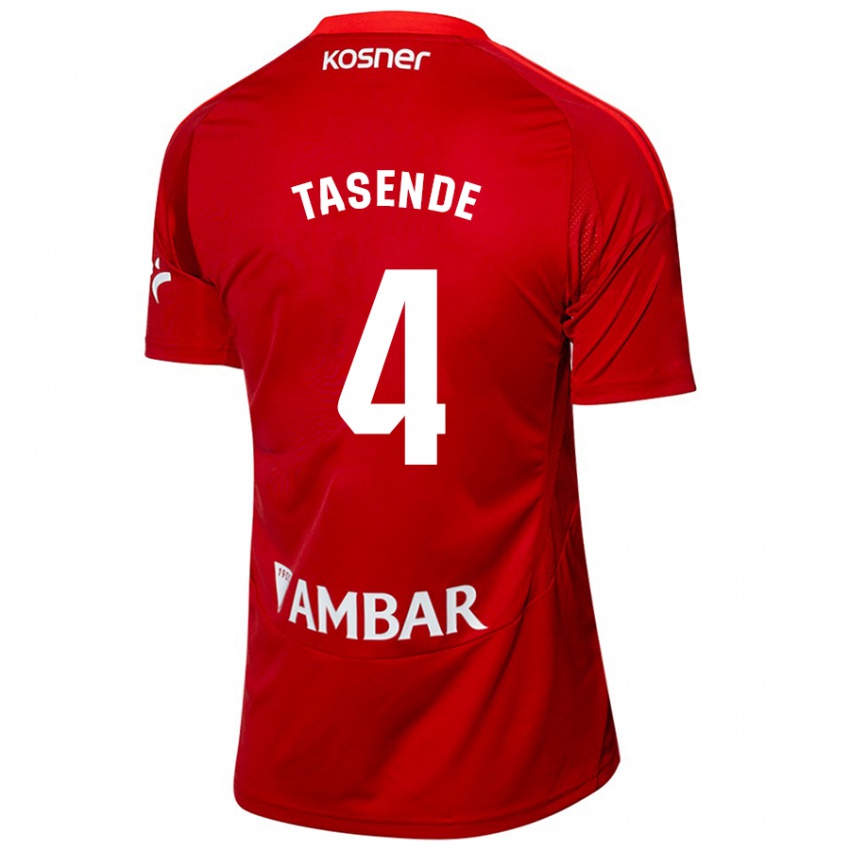 Kinder Dani Tasende #4 Weiß Blau Auswärtstrikot Trikot 2024/25 T-Shirt Österreich