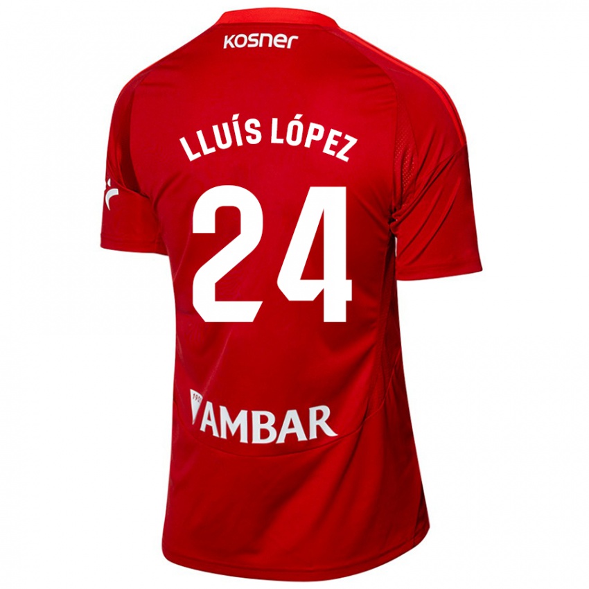 Kinder Lluís López #24 Weiß Blau Auswärtstrikot Trikot 2024/25 T-Shirt Österreich