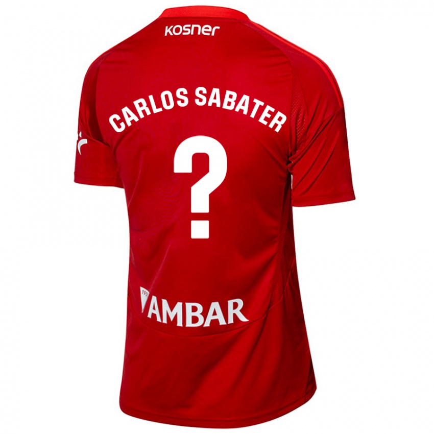 Kinder Juan Carlos Sabater #0 Weiß Blau Auswärtstrikot Trikot 2024/25 T-Shirt Österreich