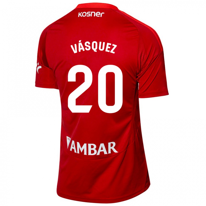 Kinder José Vásquez #20 Weiß Blau Auswärtstrikot Trikot 2024/25 T-Shirt Österreich