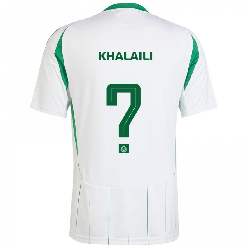 Kinder Iyad Khalaili #0 Weiß Grün Auswärtstrikot Trikot 2024/25 T-Shirt Österreich