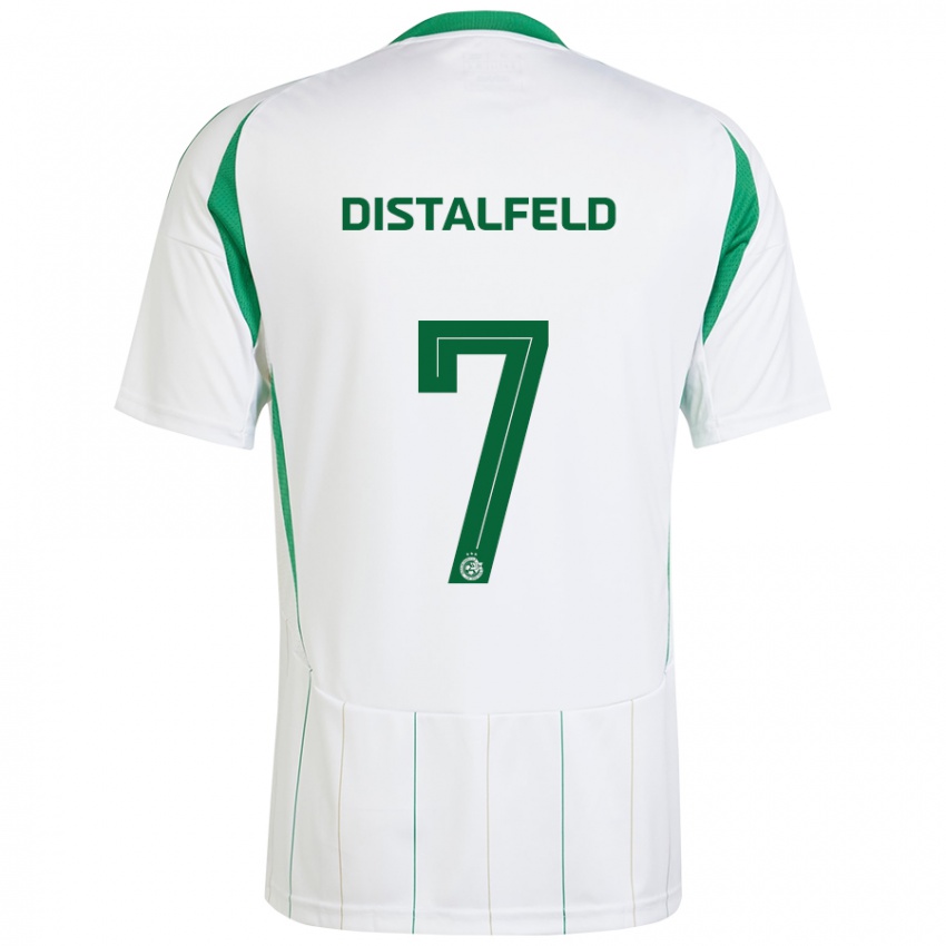 Kinder Yanai Distalfeld #7 Weiß Grün Auswärtstrikot Trikot 2024/25 T-Shirt Österreich