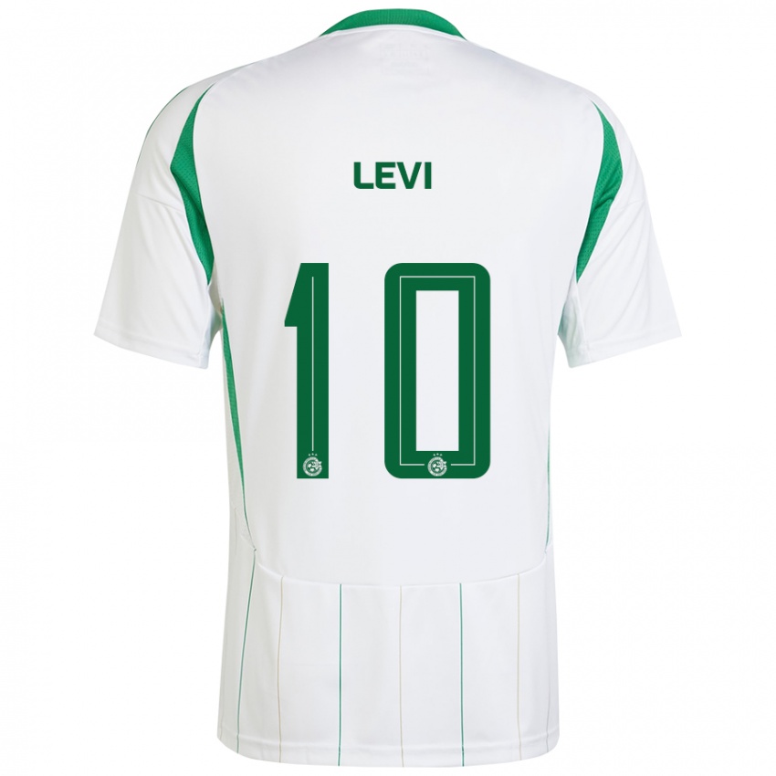 Kinder Yarin Levi #10 Weiß Grün Auswärtstrikot Trikot 2024/25 T-Shirt Österreich