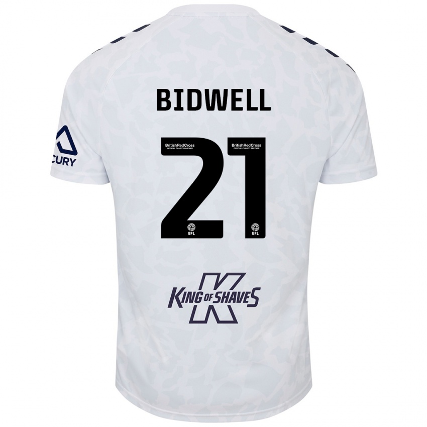 Kinder Jake Bidwell #21 Weiß Auswärtstrikot Trikot 2024/25 T-Shirt Österreich