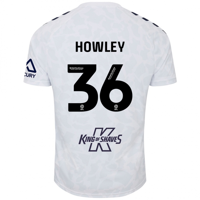 Kinder Ryan Howley #36 Weiß Auswärtstrikot Trikot 2024/25 T-Shirt Österreich