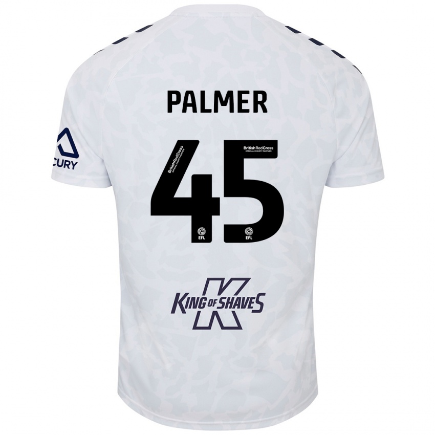 Kinder Kasey Palmer #45 Weiß Auswärtstrikot Trikot 2024/25 T-Shirt Österreich