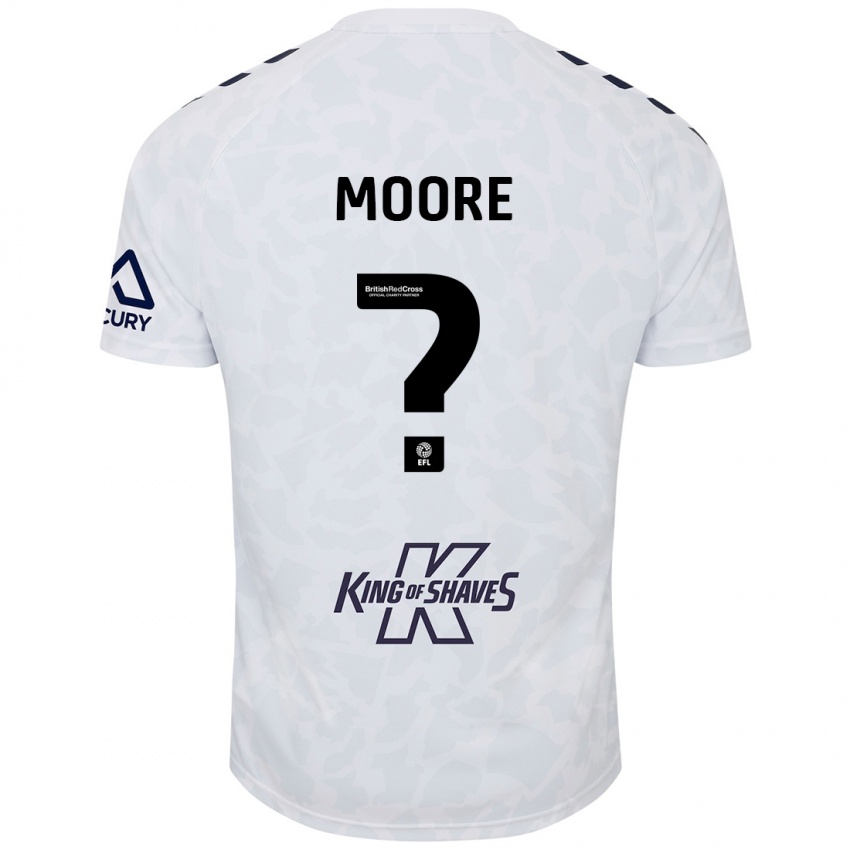 Kinder Isaac Moore #0 Weiß Auswärtstrikot Trikot 2024/25 T-Shirt Österreich