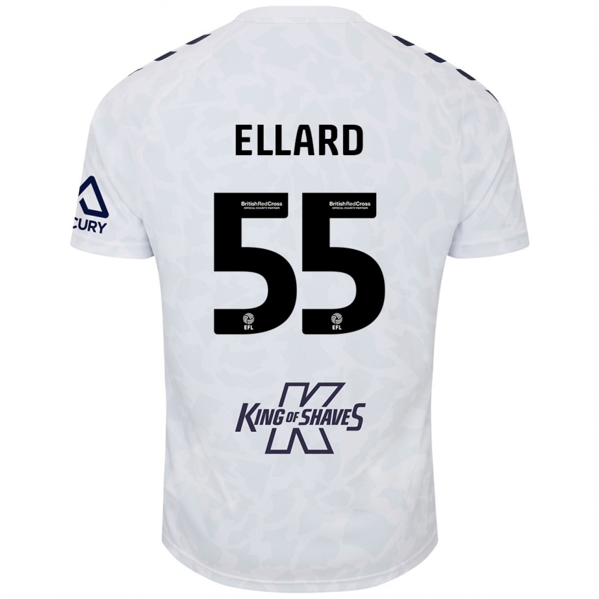 Kinder Aston Ellard #55 Weiß Auswärtstrikot Trikot 2024/25 T-Shirt Österreich