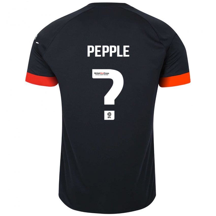 Kinder Aribim Pepple #0 Schwarz Orange Auswärtstrikot Trikot 2024/25 T-Shirt Österreich